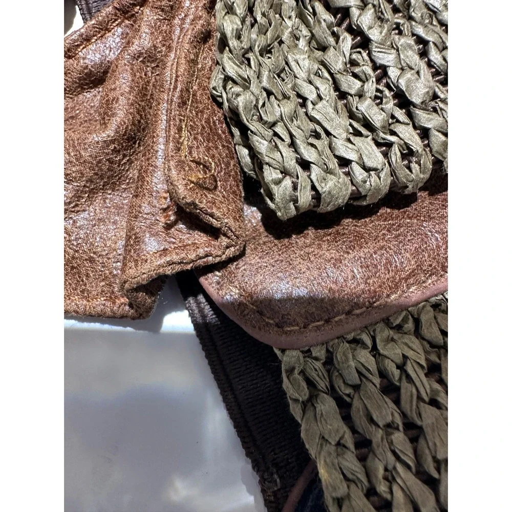 Elastic Stretch Bow Belt Khaki Green Brown Snap Closure